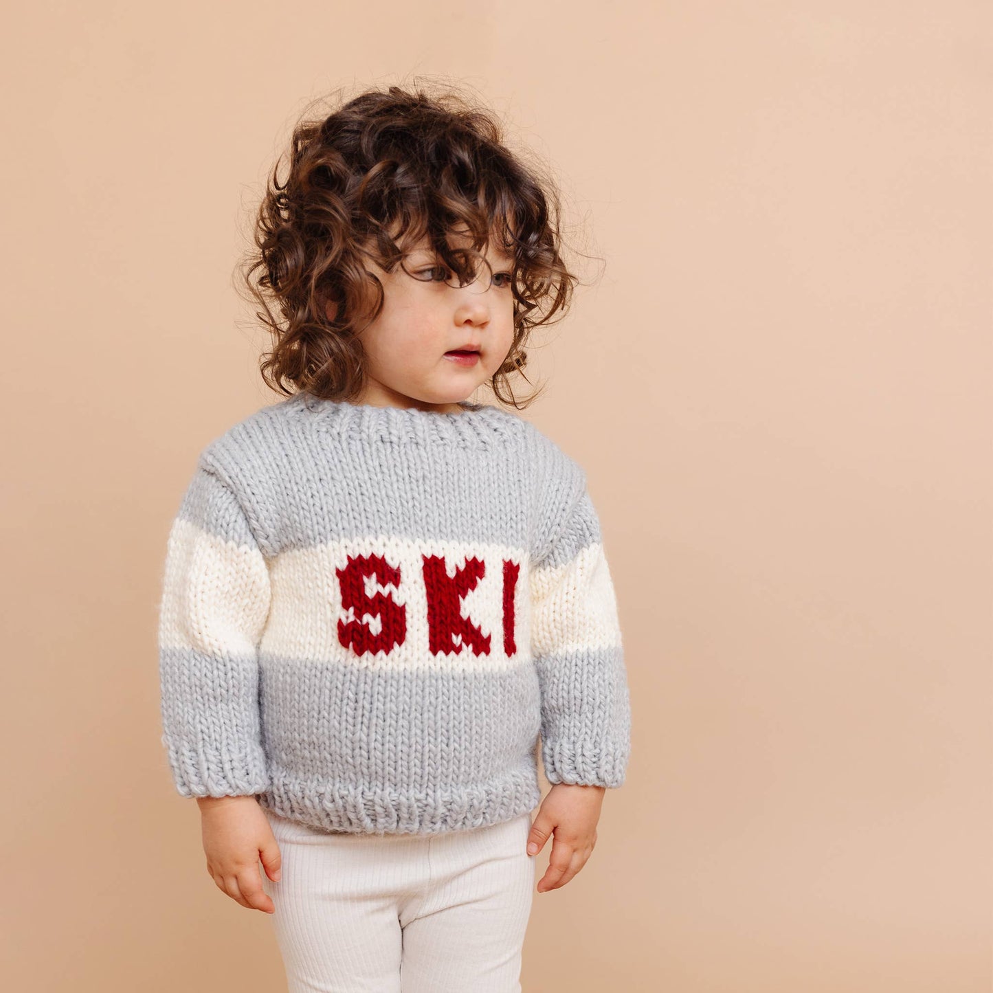Ski Sweater, Bowie Grey Kids Baby Apparel Winter