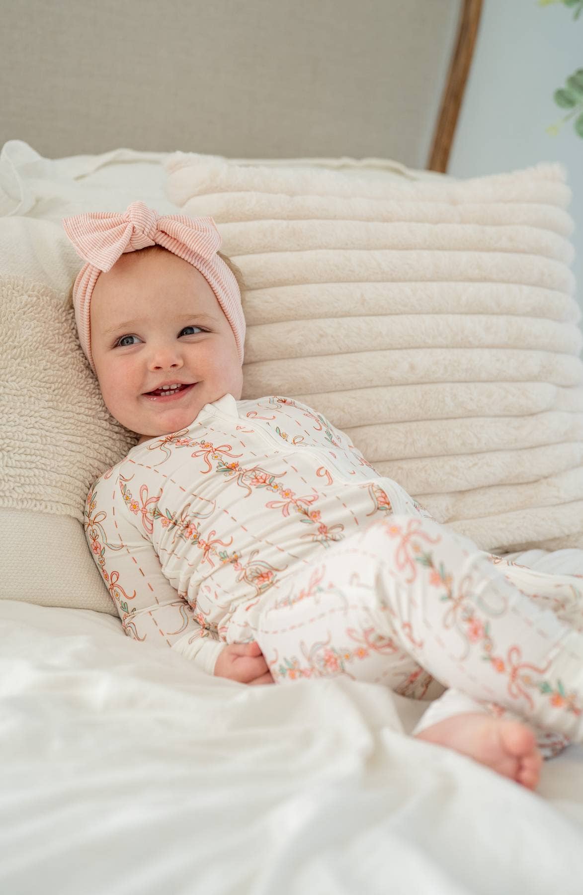 Floral Garland Zippy | Kids Convertible Zip-Up Romper PJ