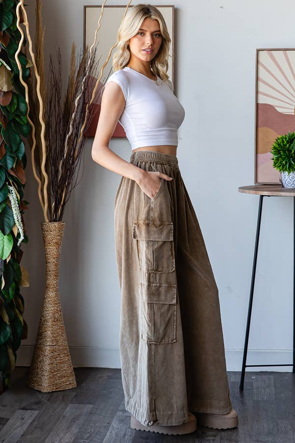 WASHED CORDUROY CARGO JOGGER - EP38897