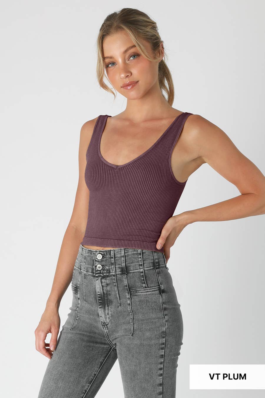 Vintage Reversible Crop Top - Nikibiki