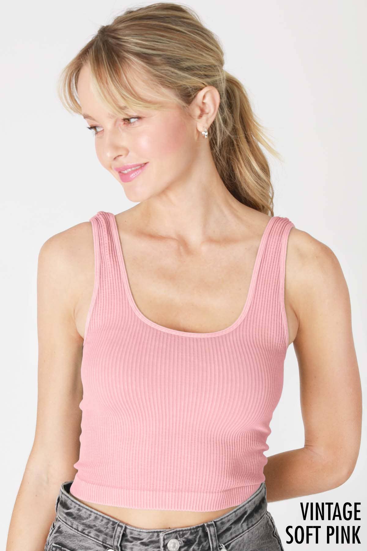 Vintage Reversible Crop Top - Nikibiki