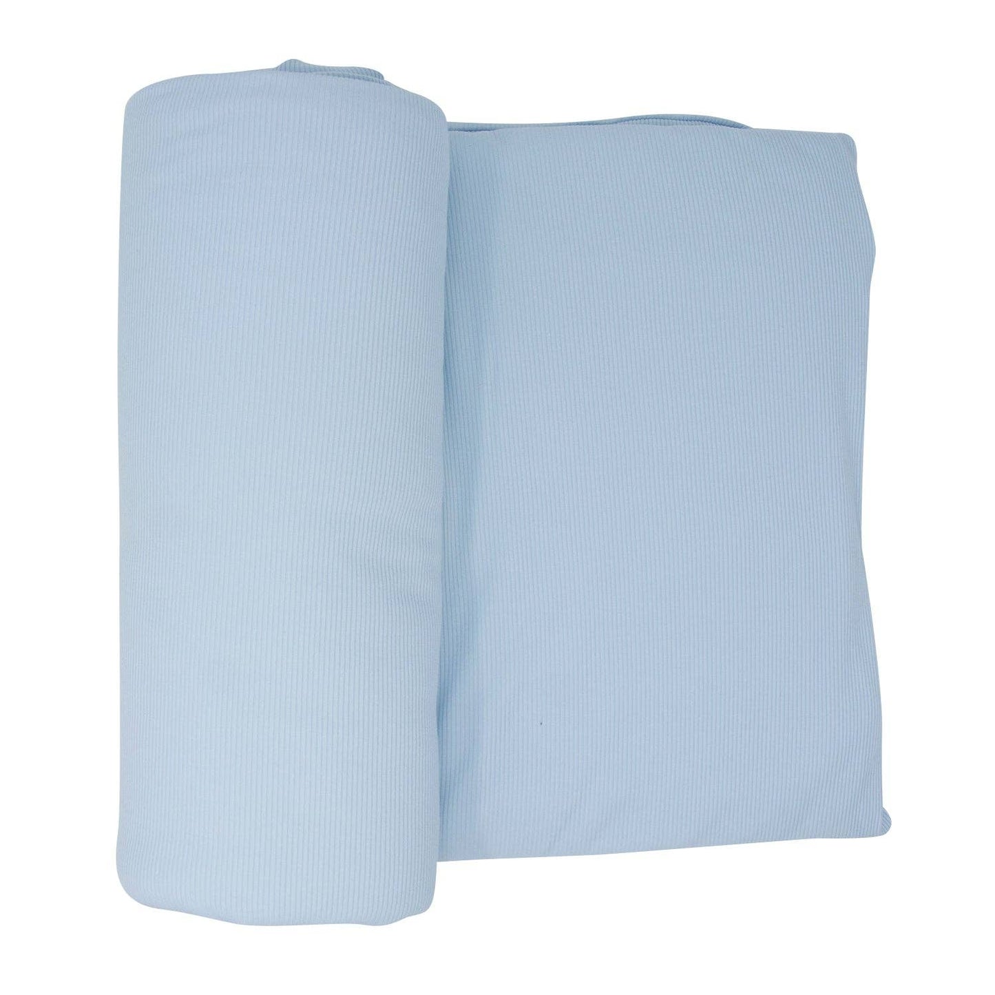Cloud Blanket - Bashful Blue Ribbed