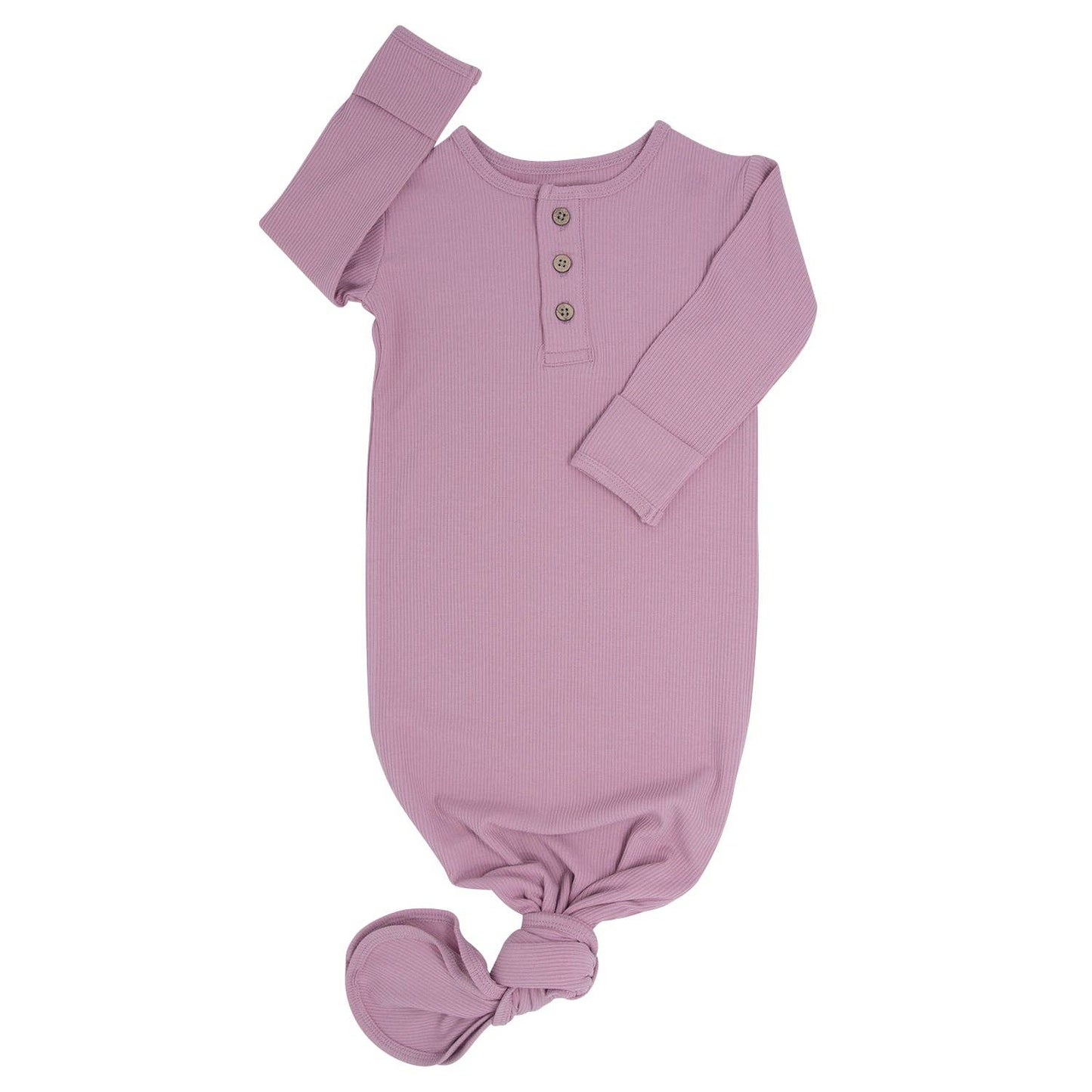 Knotted Gown - Petunia Pink Ribbed