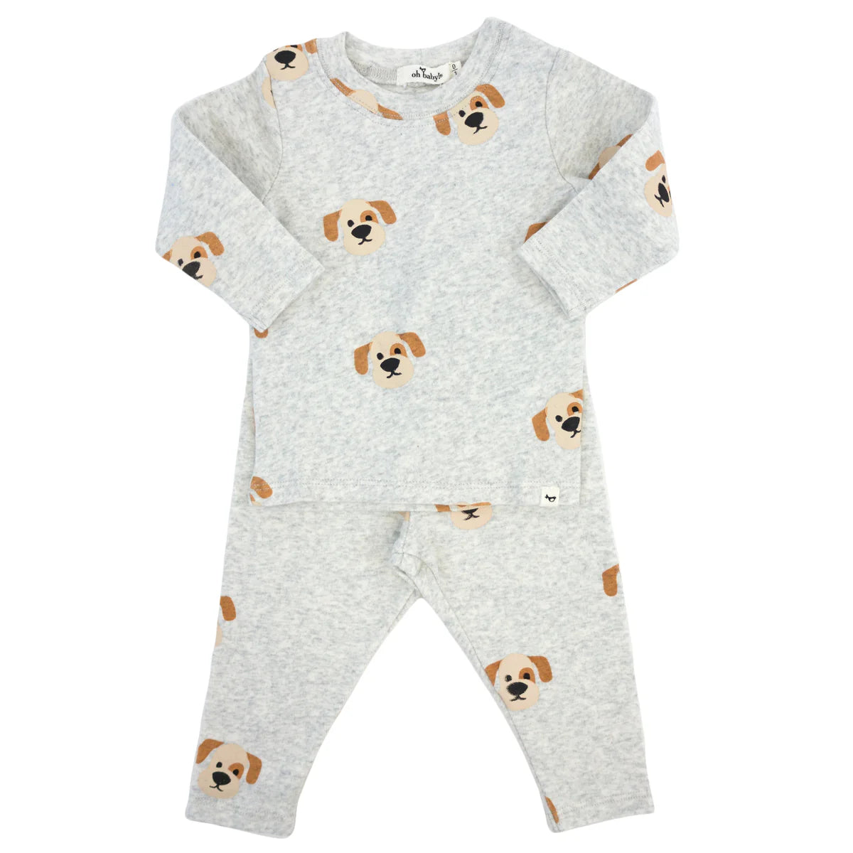 Puppy Face Print 2pc set - oh baby!