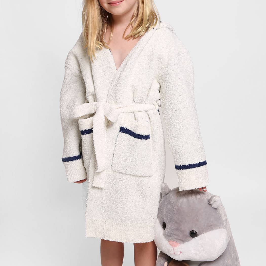 Children's Multi Print Luxury Soft Hooded Robe