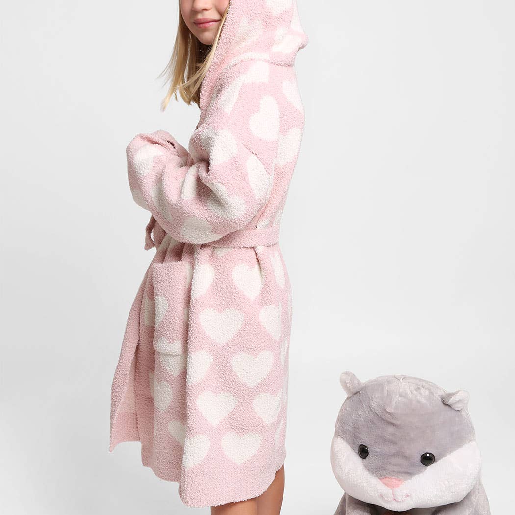 Children's Multi Print Luxury Soft Hooded Robe