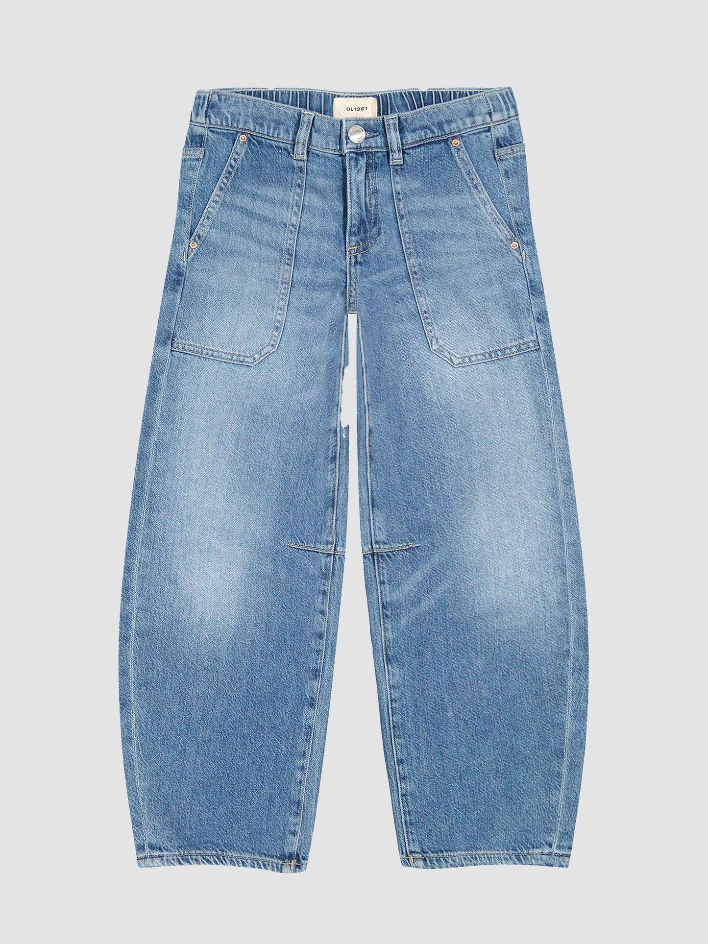 Lilia Barrel Pull-On Denim in Meadow Lake - DL1961