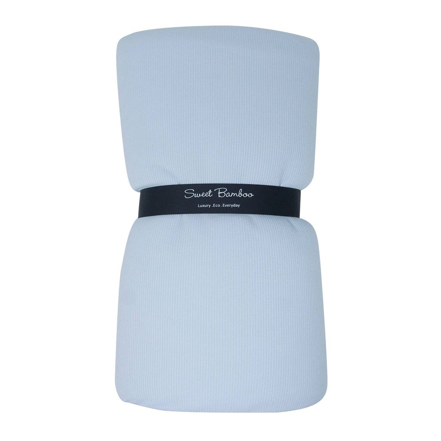 Cloud Blanket - Bashful Blue Ribbed