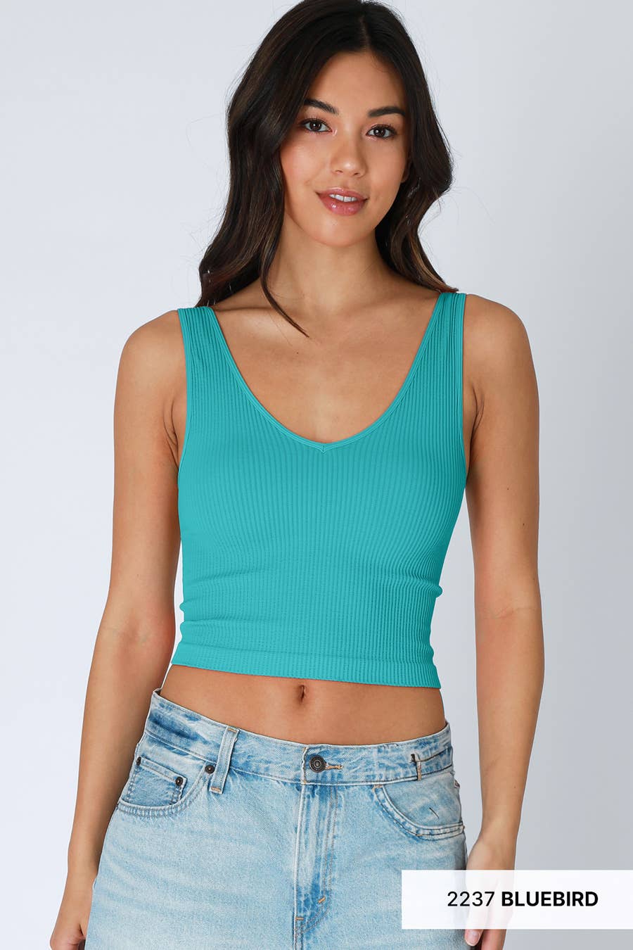 NikiBiki Reversible Ribbed Crop Top