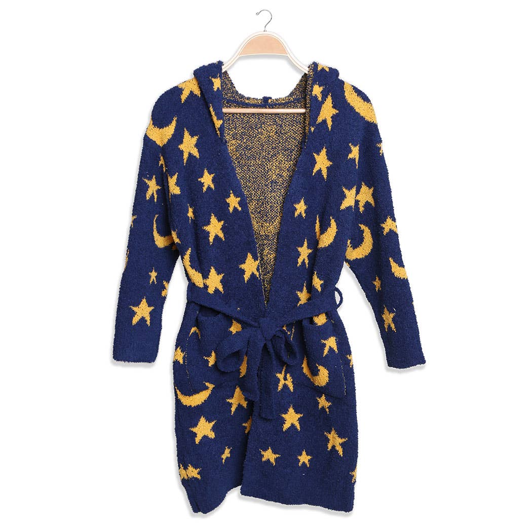 Children's Multi Print Luxury Soft Hooded Robe