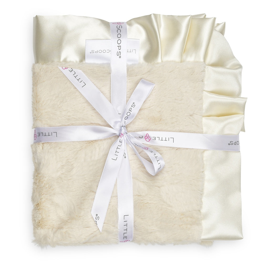 Little Scoops Cream Receiving Blanket - Iscream