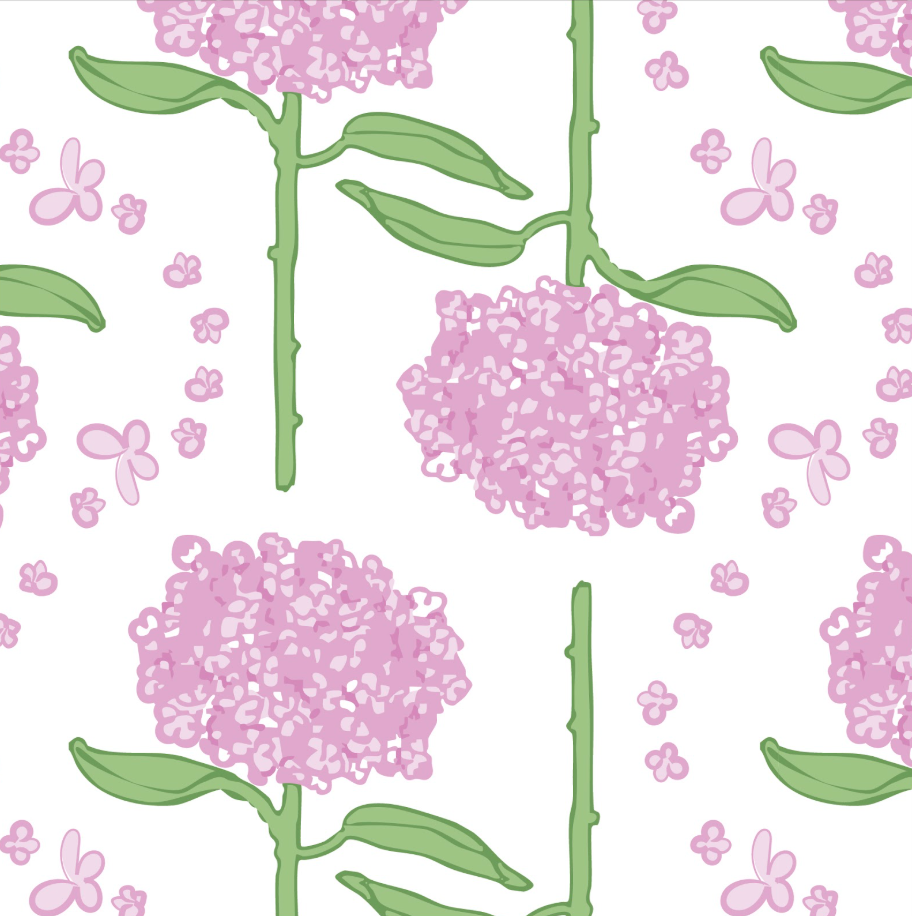 Pink Hydrangeas Baby Bib - Joy Street