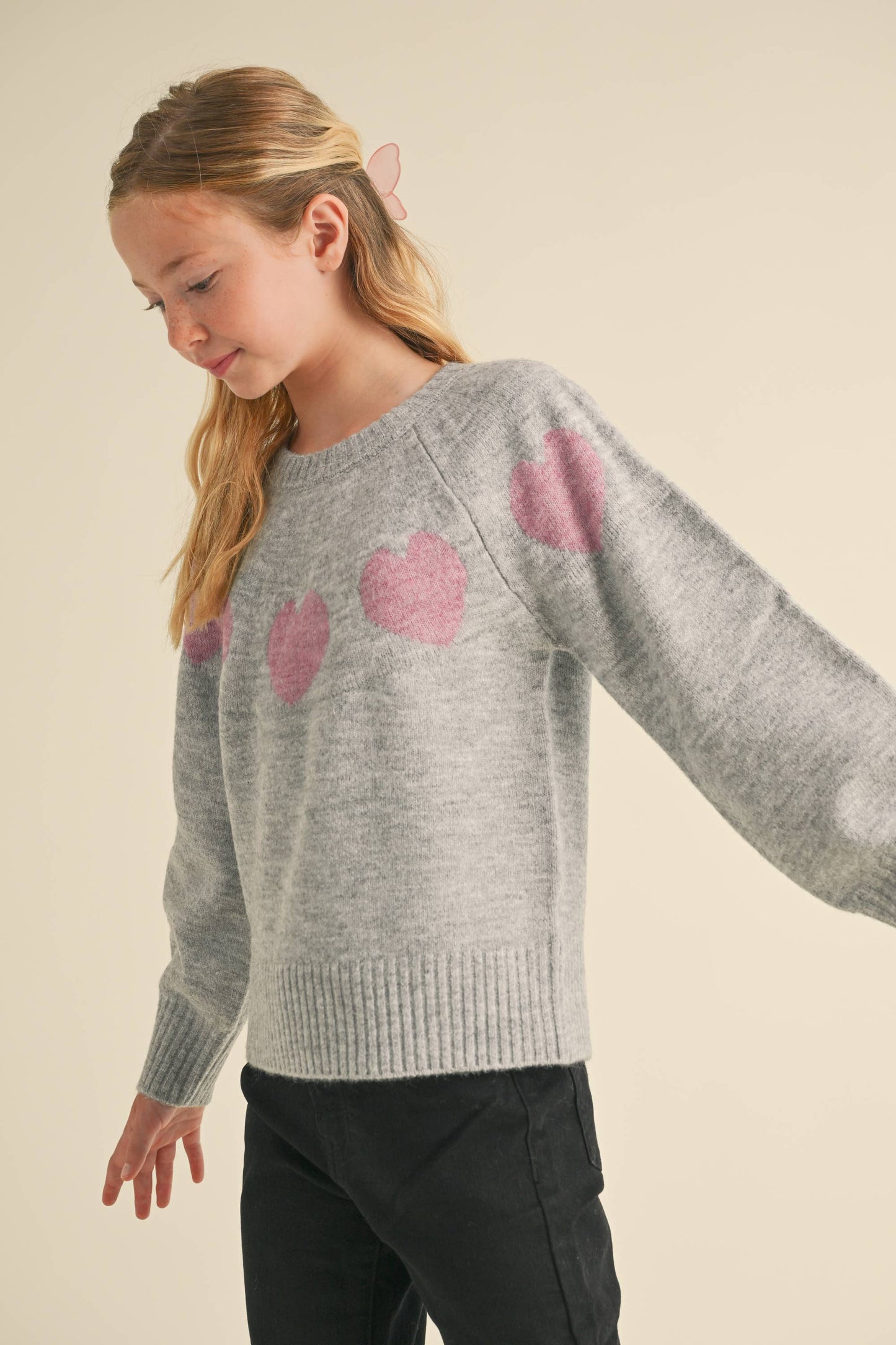 CREW NECK RAGLAN SWEATER