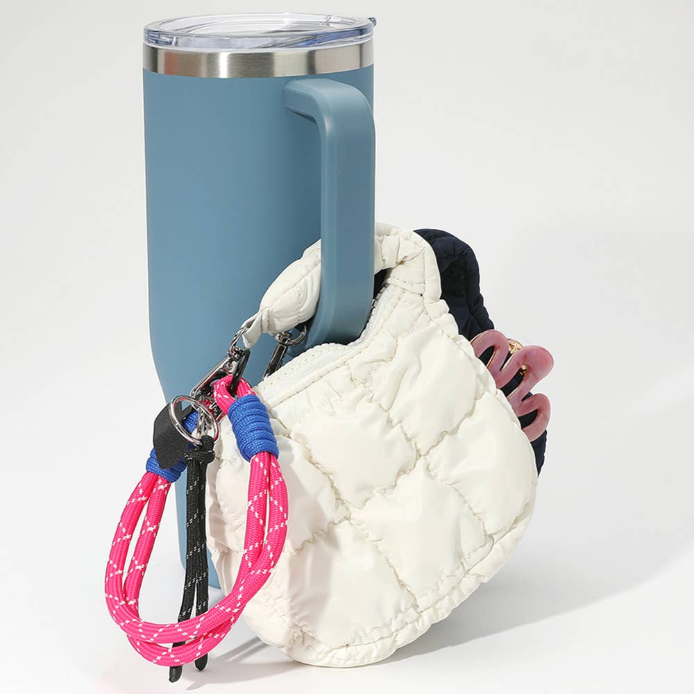 Quilted Puffer Mini Purse Bag / Bag Charm