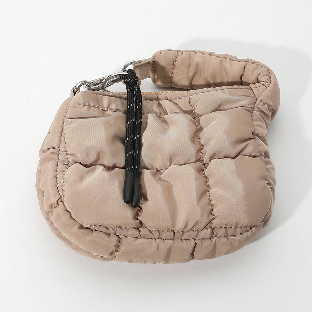 Quilted Puffer Mini Purse Bag / Bag Charm