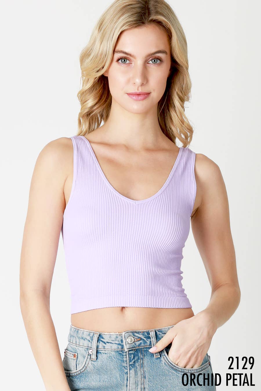 NikiBiki Reversible Ribbed Crop Top