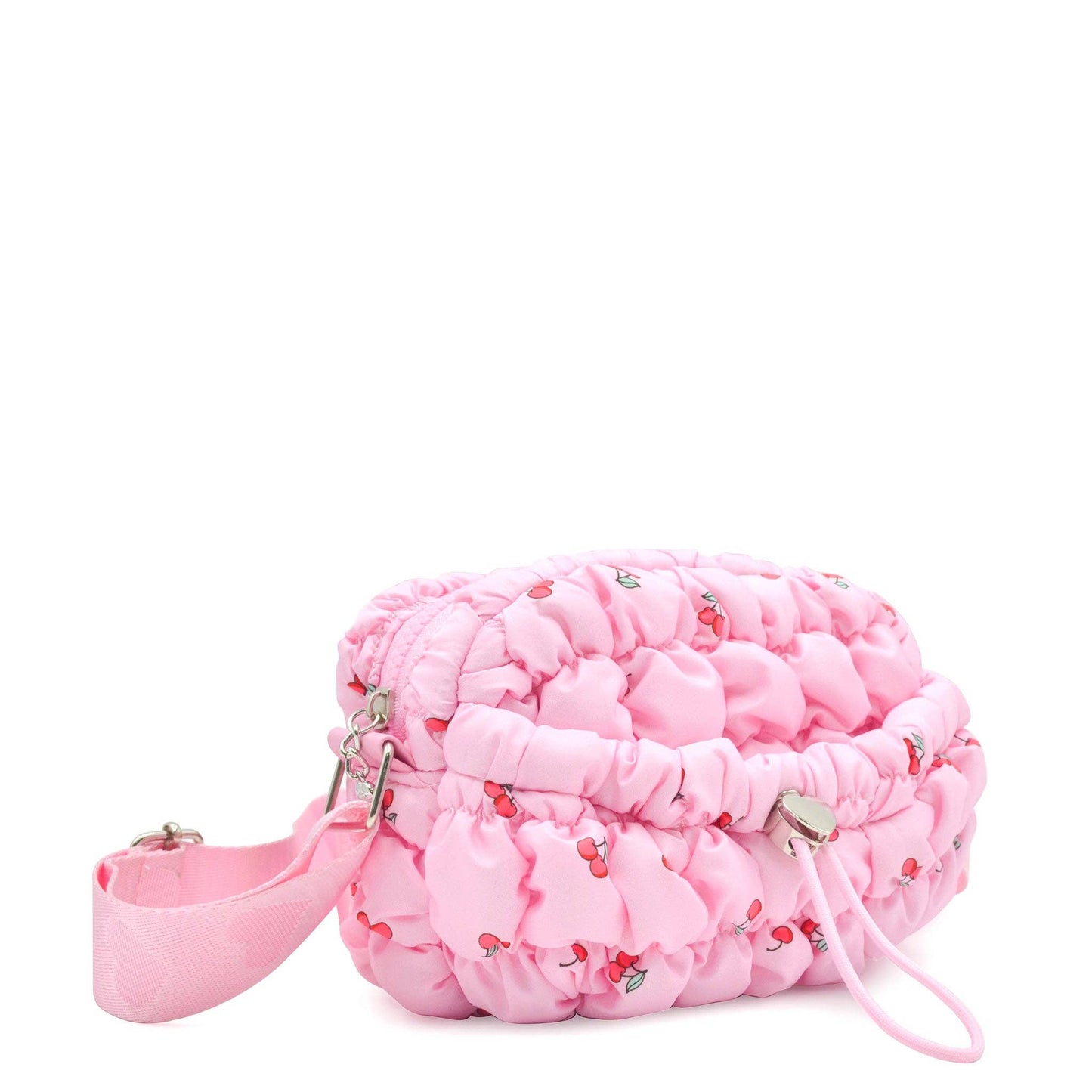 Quilted Scrunchies Printed Mini Drawstring Crossbody Bag