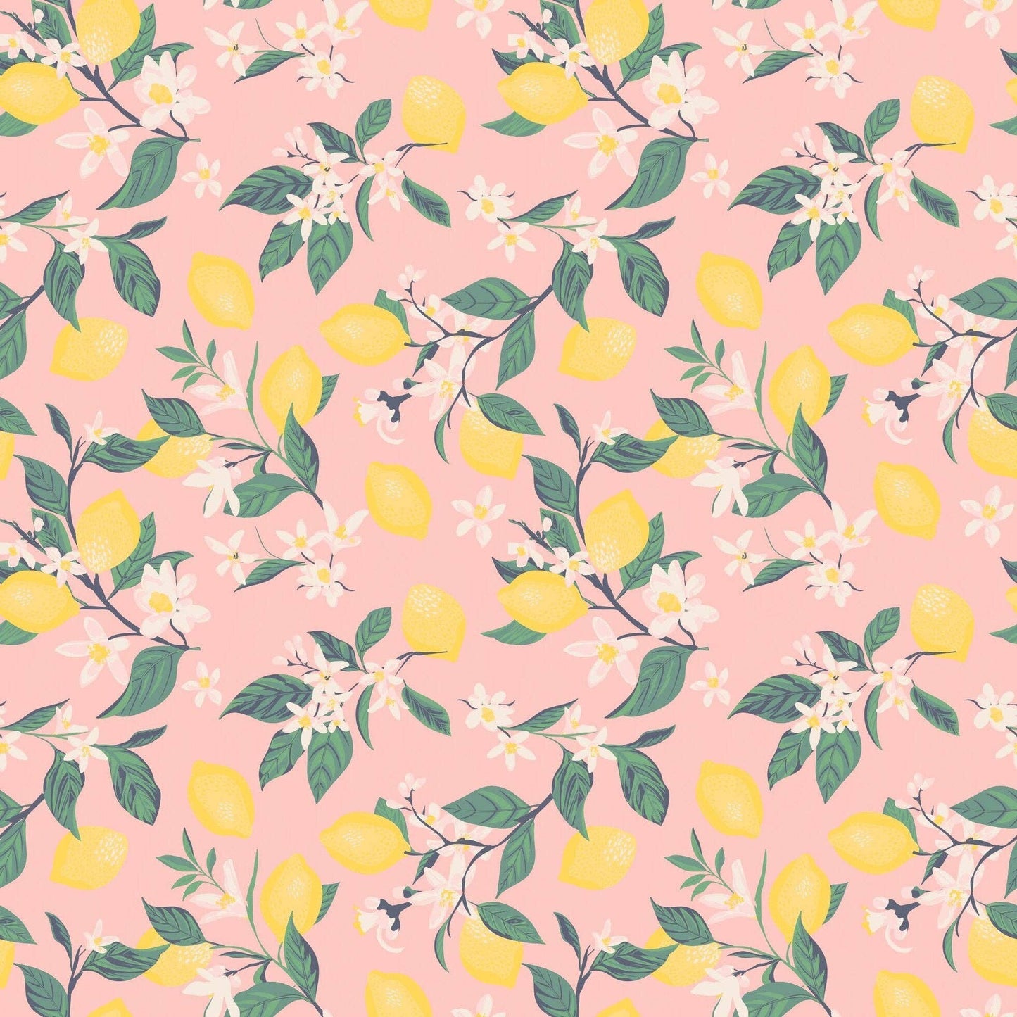 Ruffle Footie - Lemons Pink