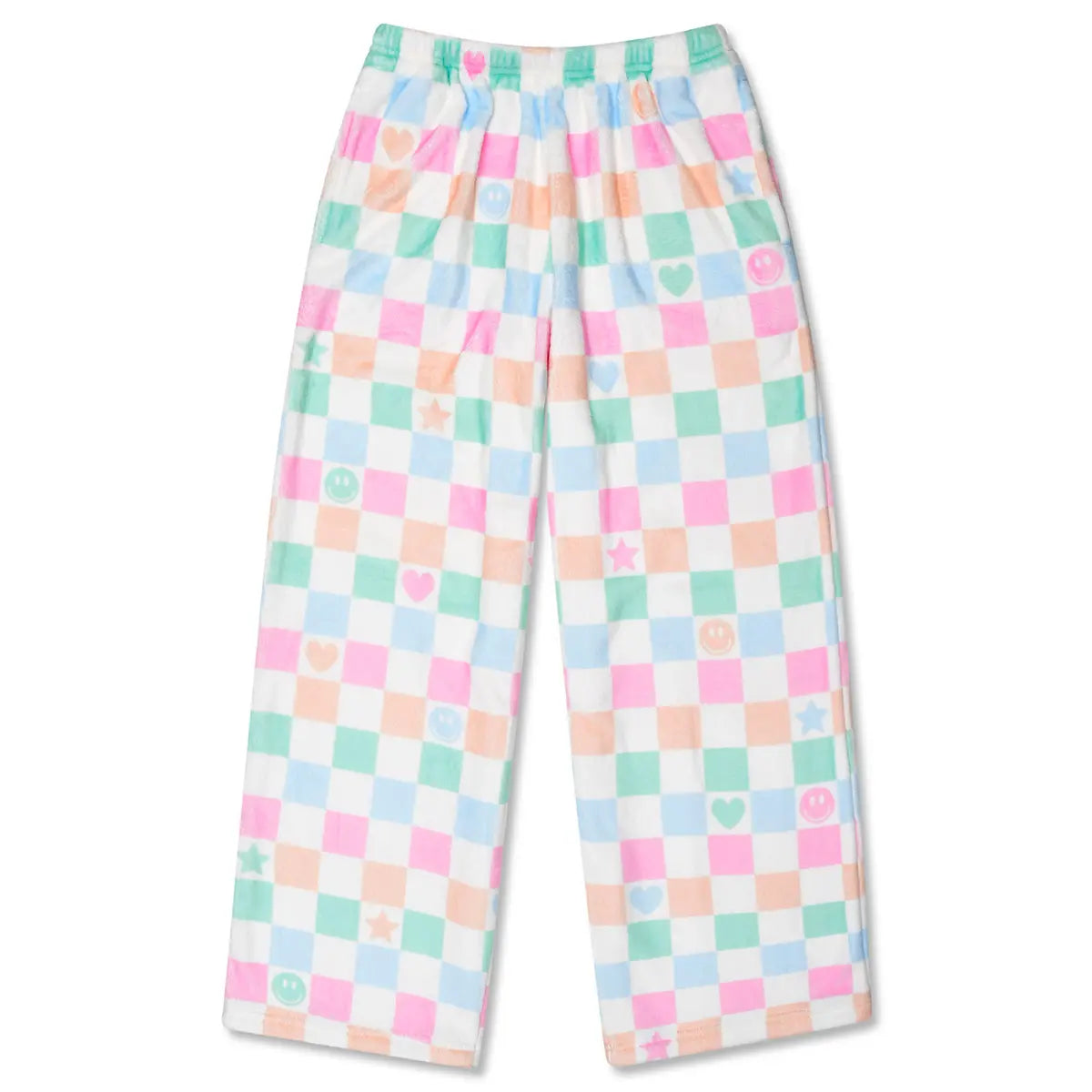 Pretty Smile Check Plush Pants - Iscream