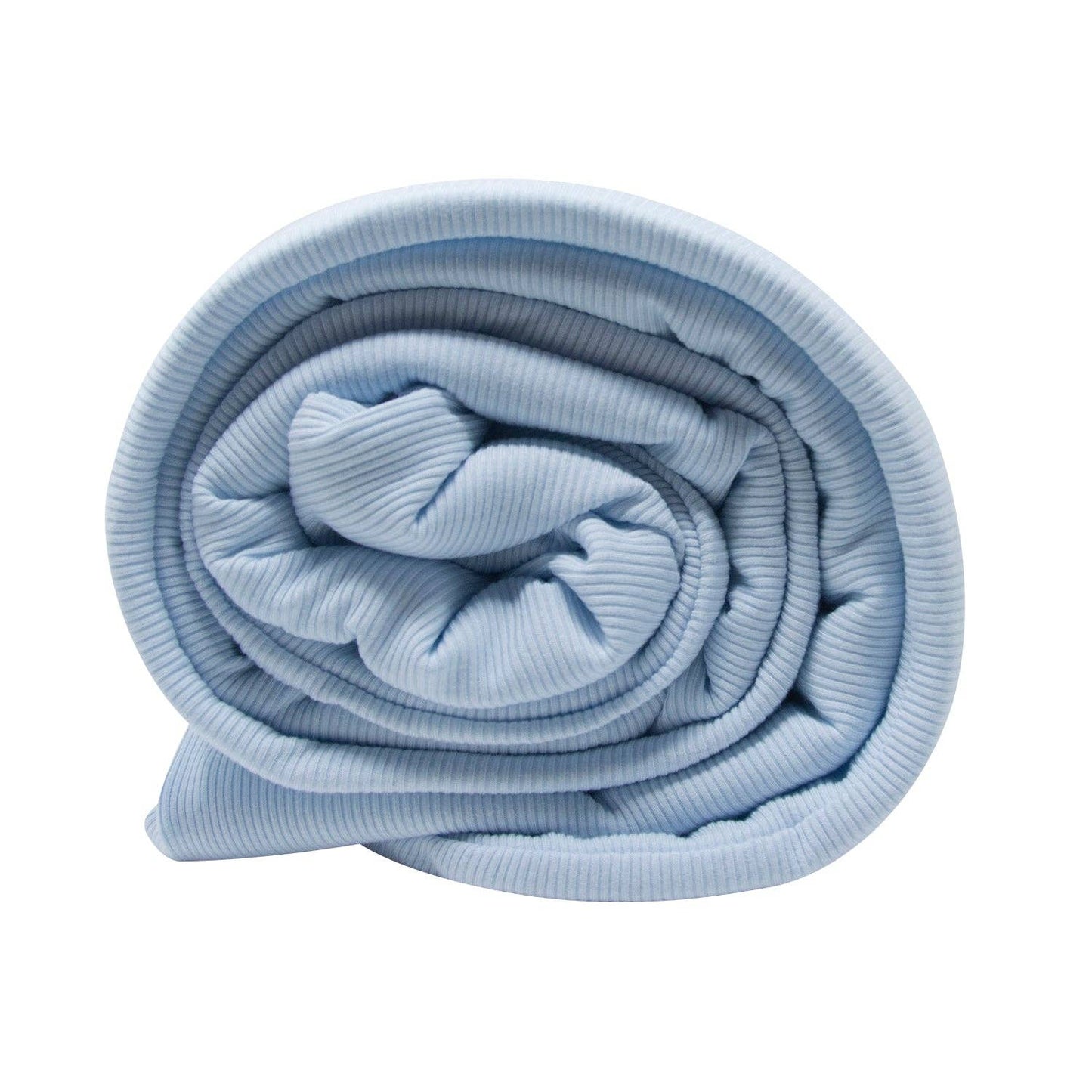 Cloud Blanket - Bashful Blue Ribbed