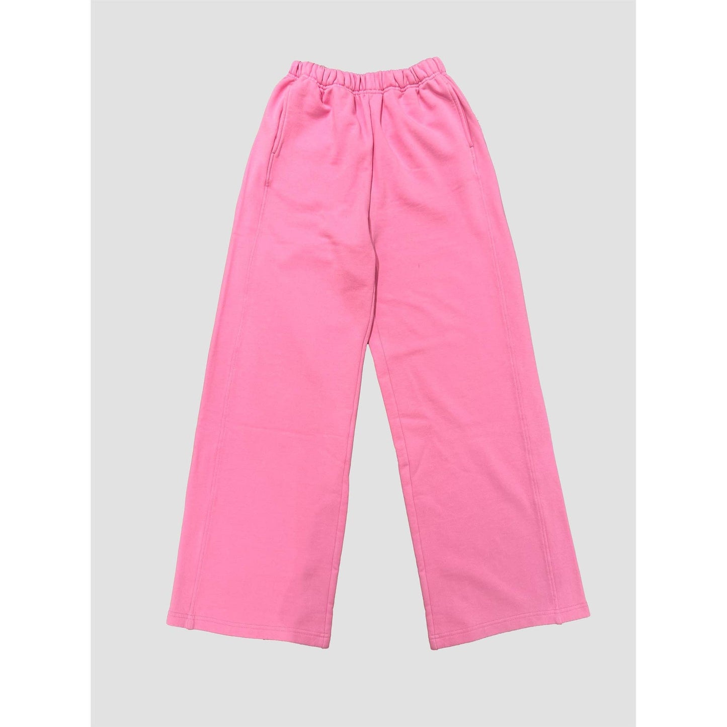 Cotton Terry Wide Pants in Tranquil Blue