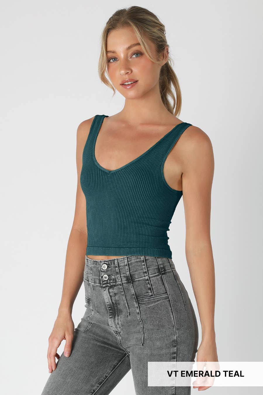 Vintage Reversible Crop Top - Nikibiki