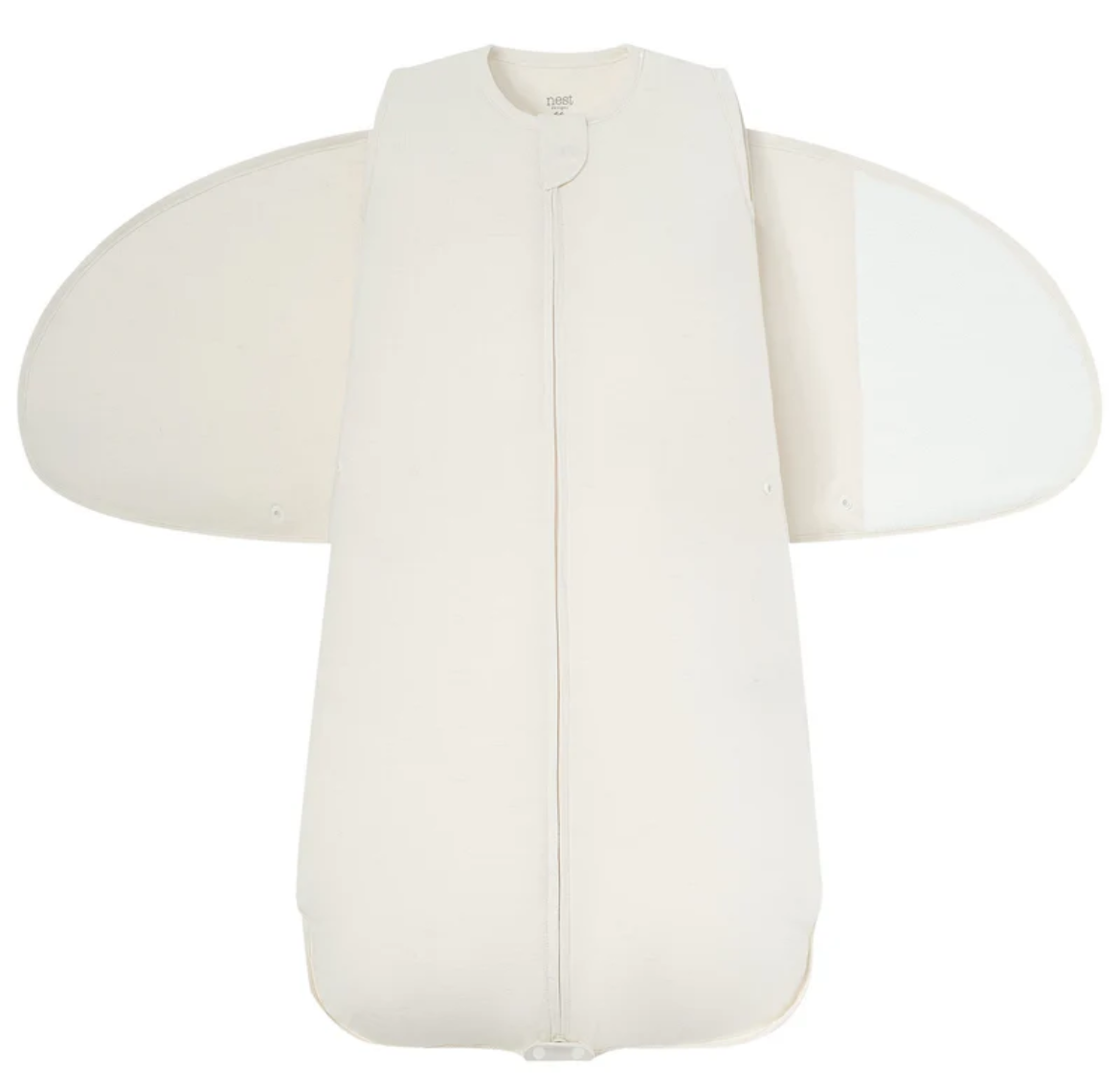 Bamboo Jersey Swaddle Sleep Bag Ivory - Nest Designs
