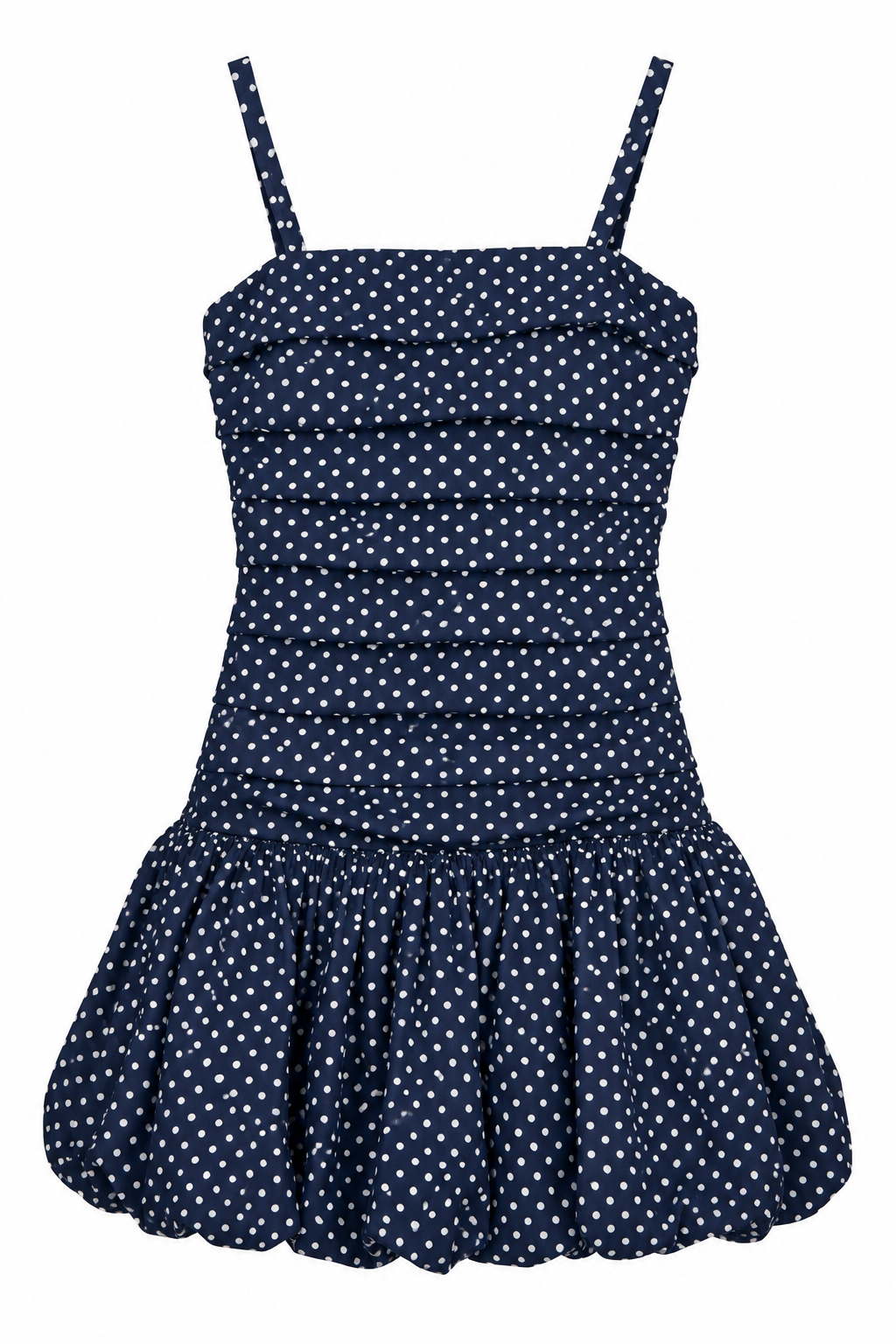 Tippy Polka Dot Dress in Evening Blue | KatieJ NYC