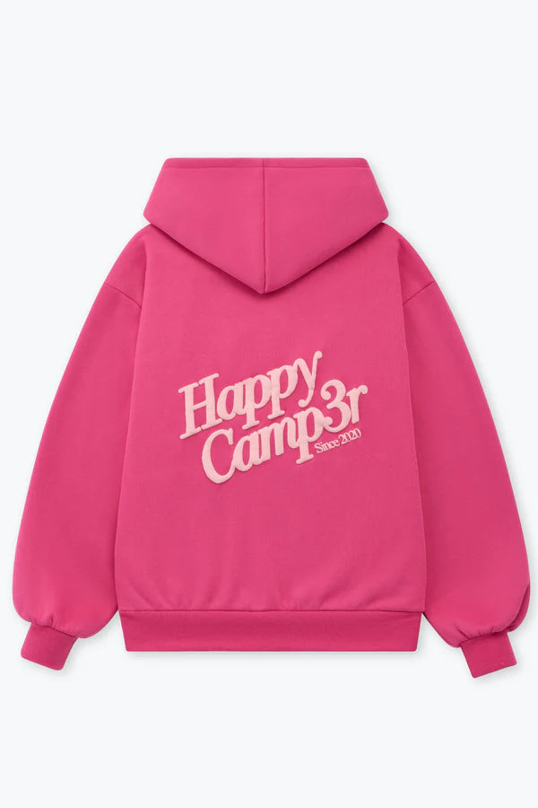Puff Series Core Hoodie in Raspberry - Happy Camp3r