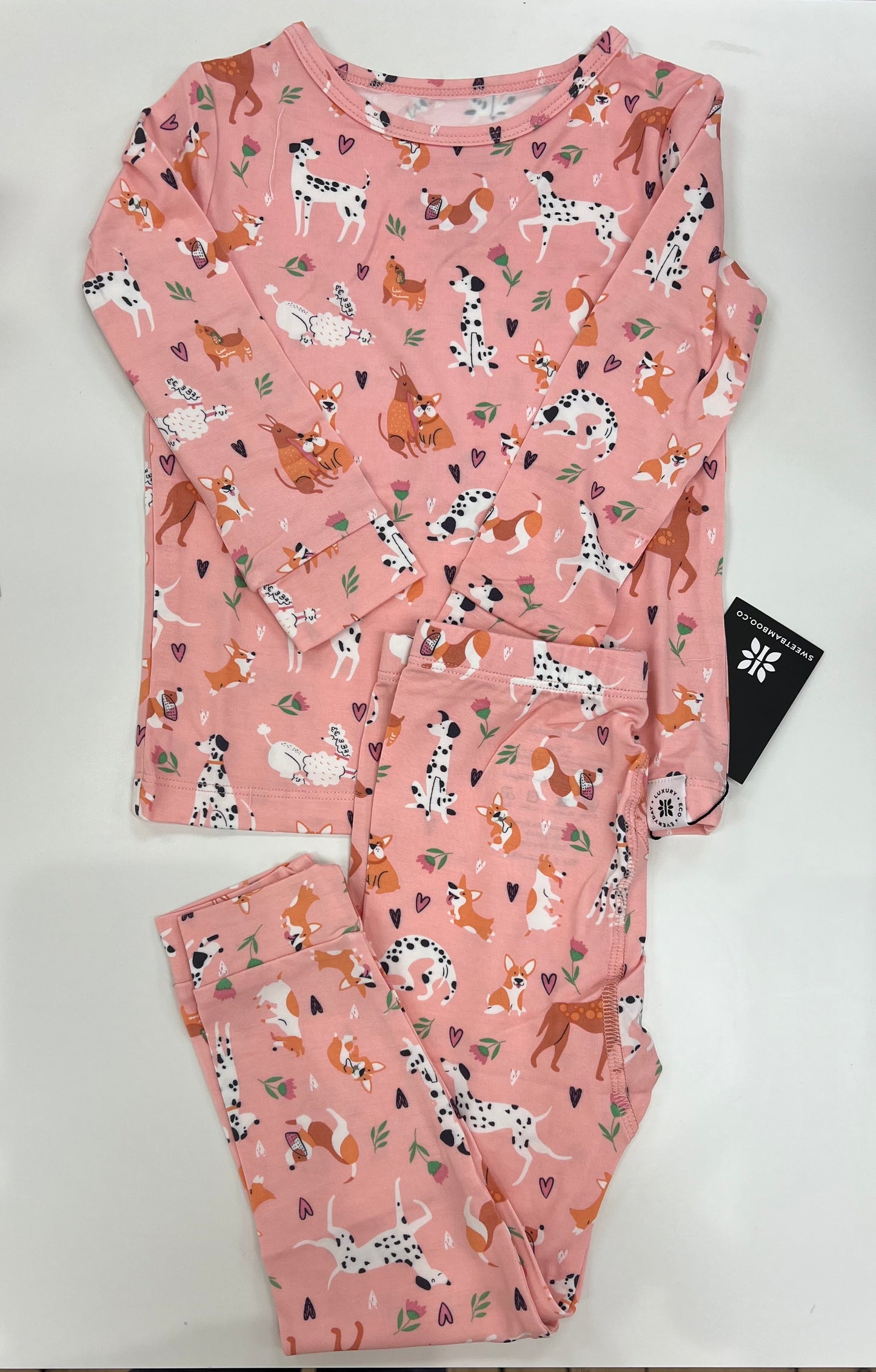 Toddler Pajama Set - Puppy Love - Sweet Bamboo