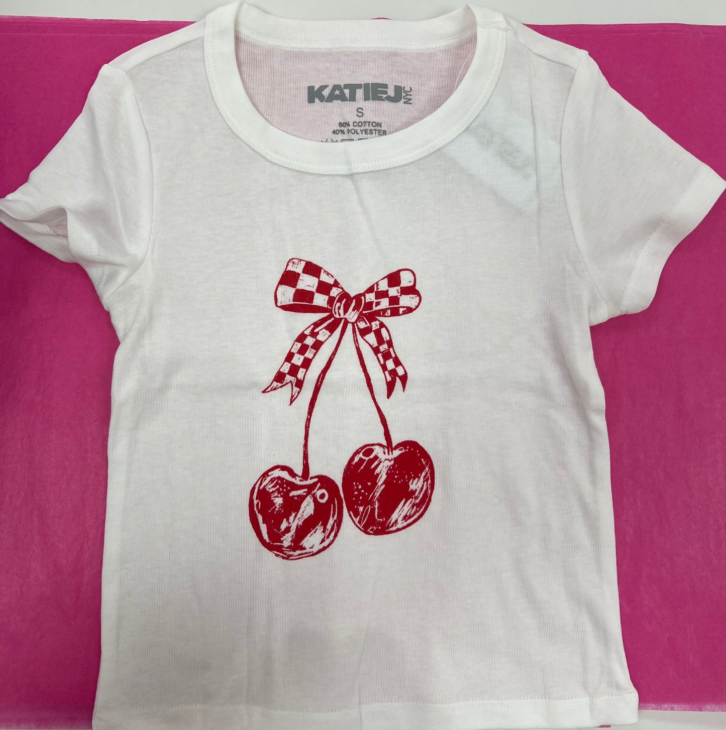 Cherry Check T - KatieJ NYC