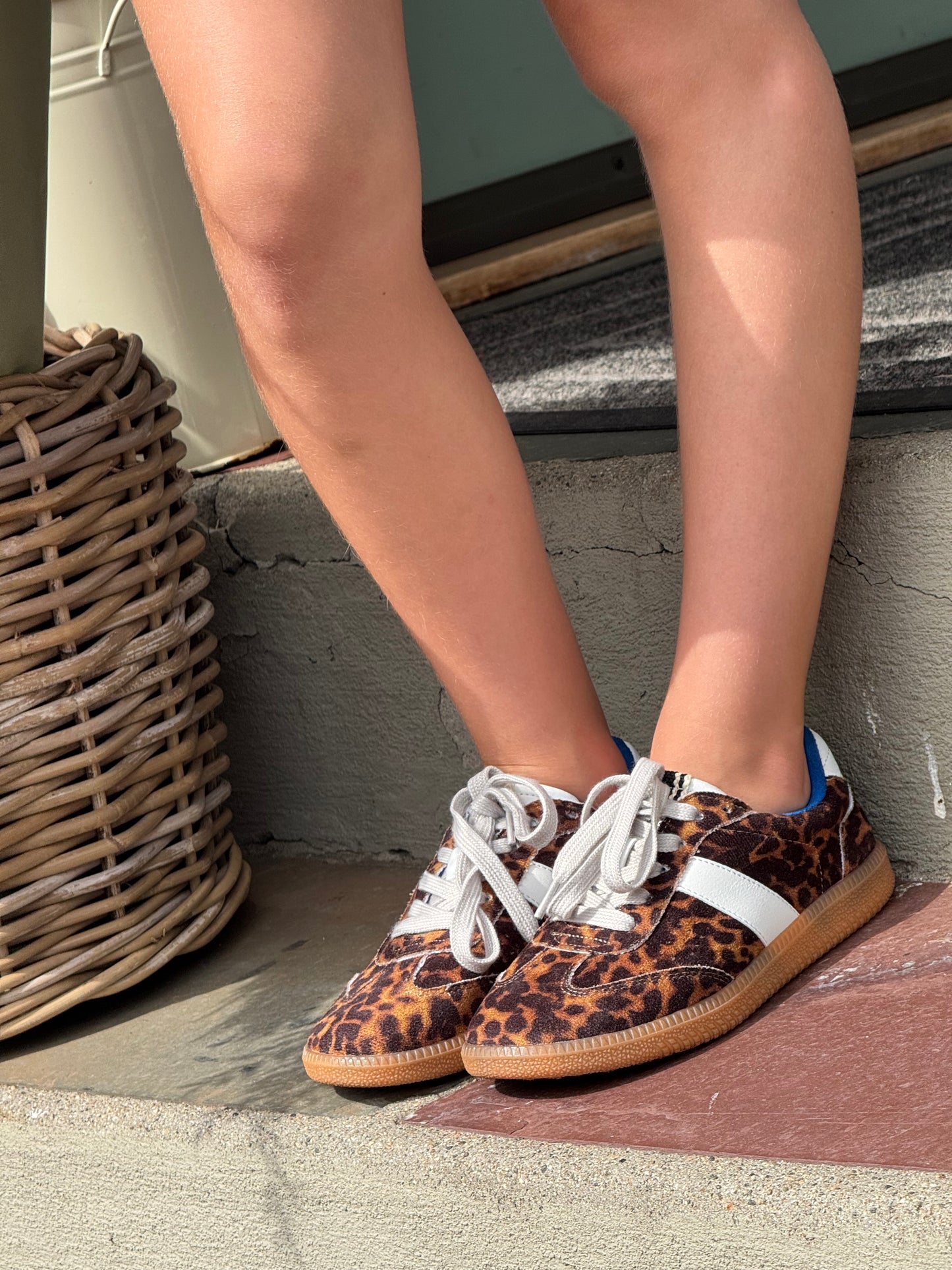 Leopard Print Sydney Mini Sneakers