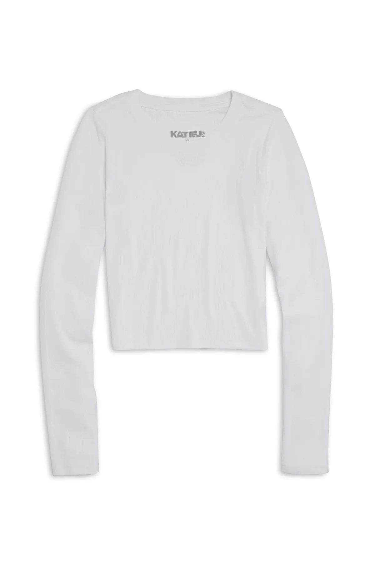 Livi Long Sleeve Tee in Vintage White - KatieJ NYC