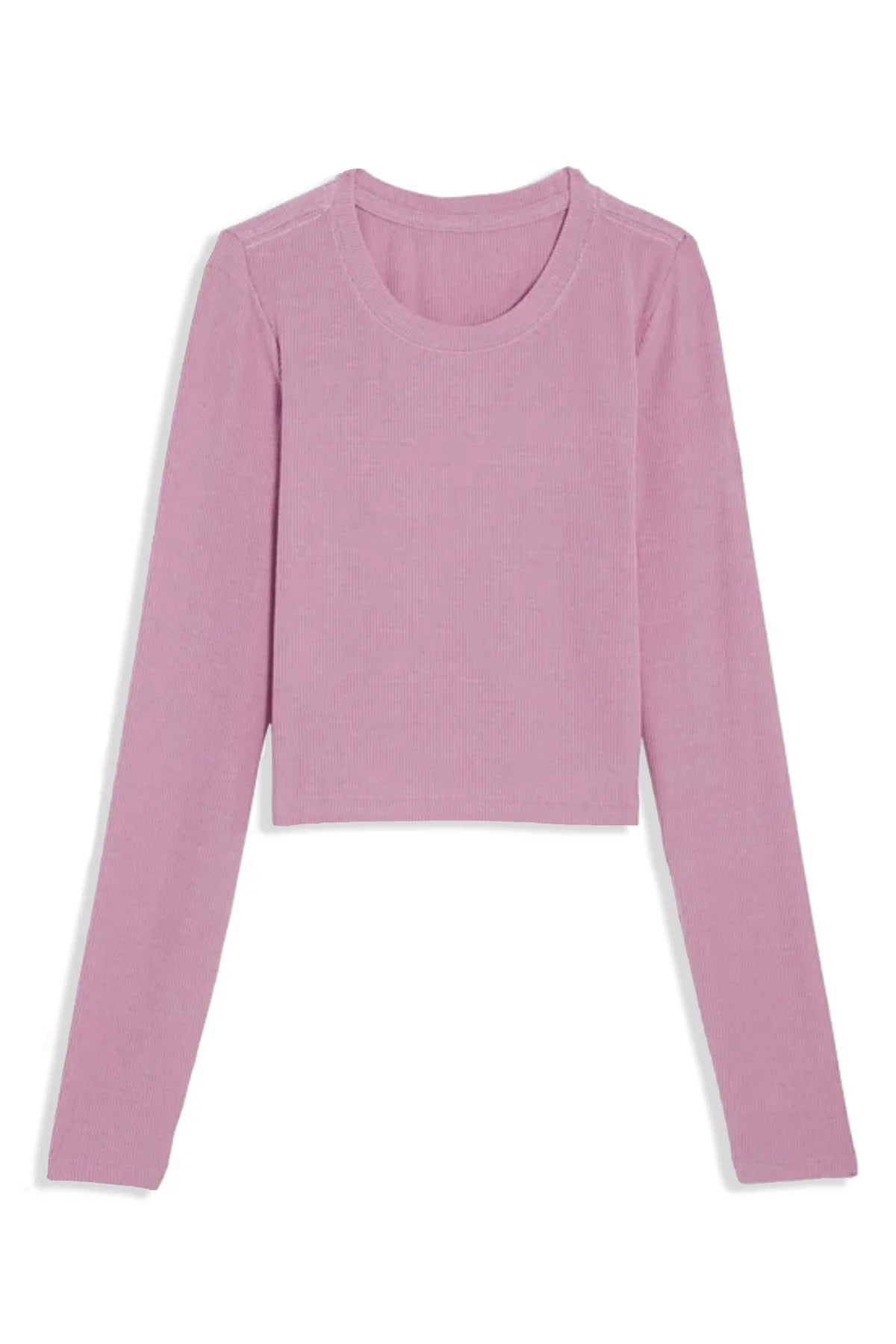 Livi Long Sleeve Tee in Dusty Mauve - KatieJ NYC