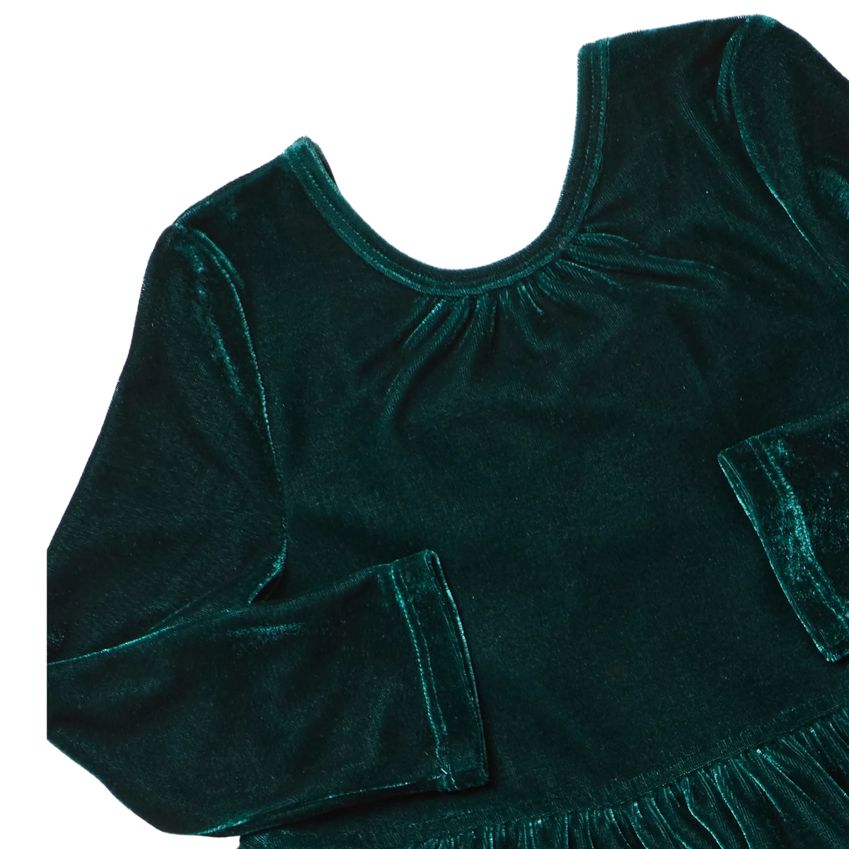 Pearl Dress Evergreen Velour | Pink Chicken