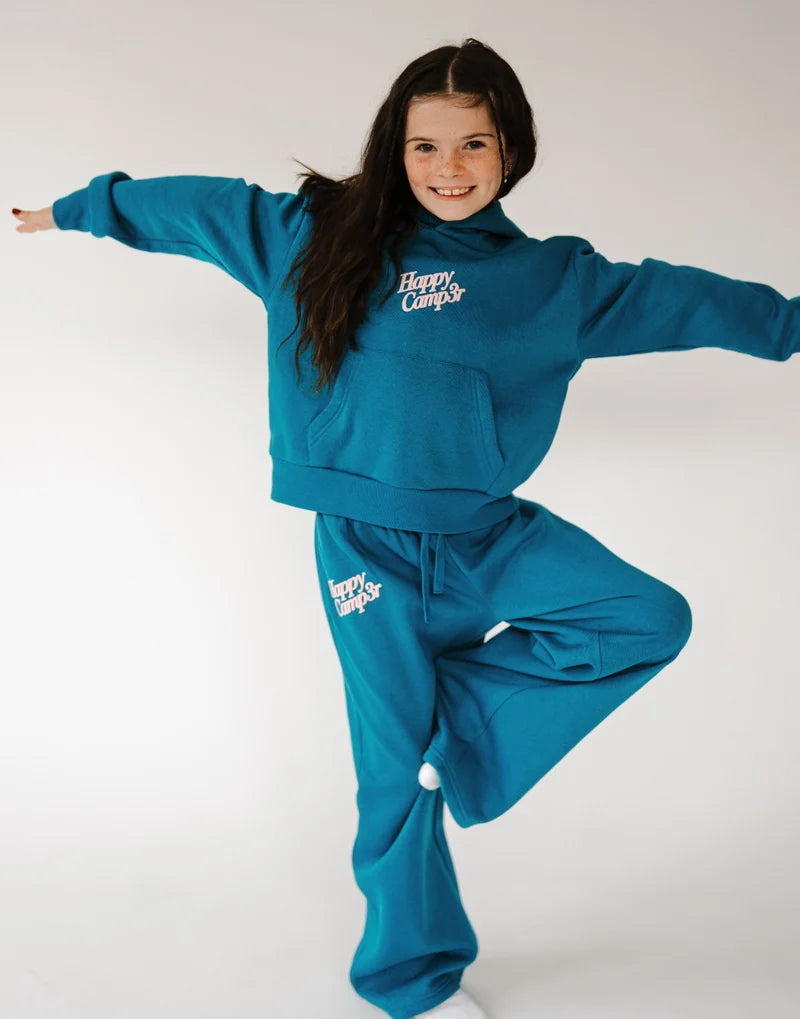 Puff Series Tween Sweatpants in Crystal Teal | Happy Camp3r
