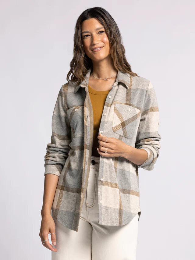 Lewis Shirt - Grey Brown Plaid
