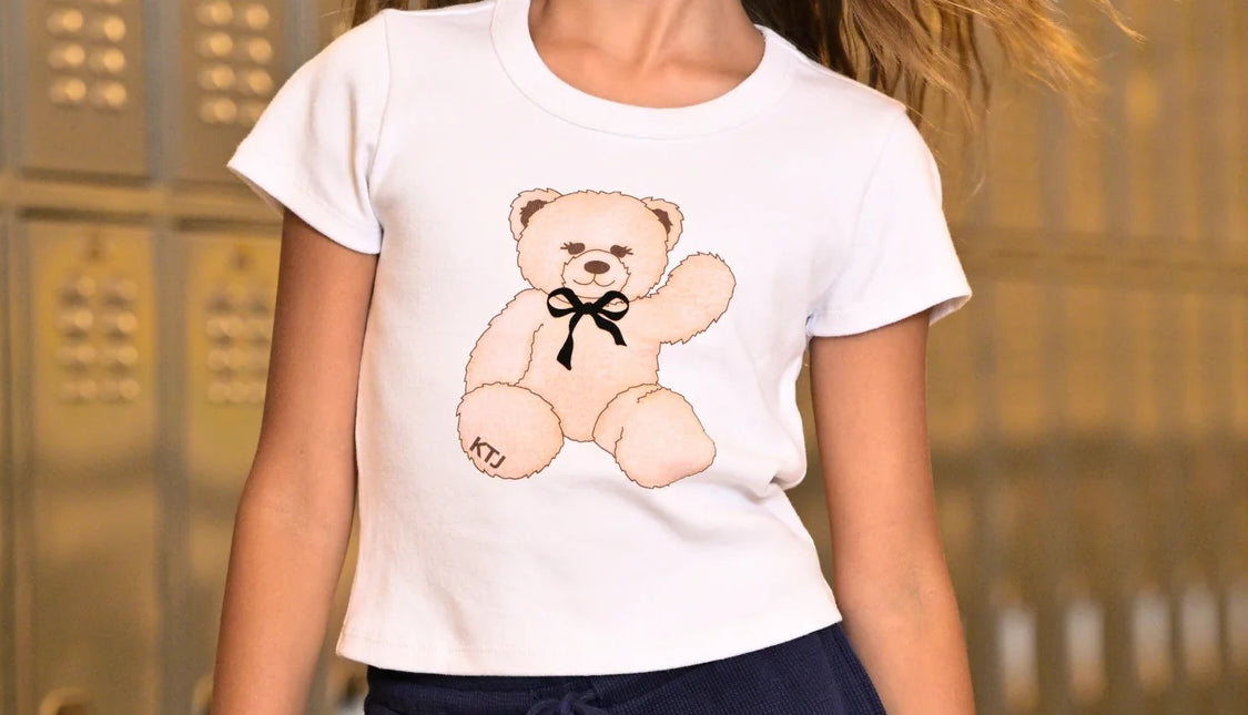 Tween Teddy Bear Graphic Tee - KatieJNYC