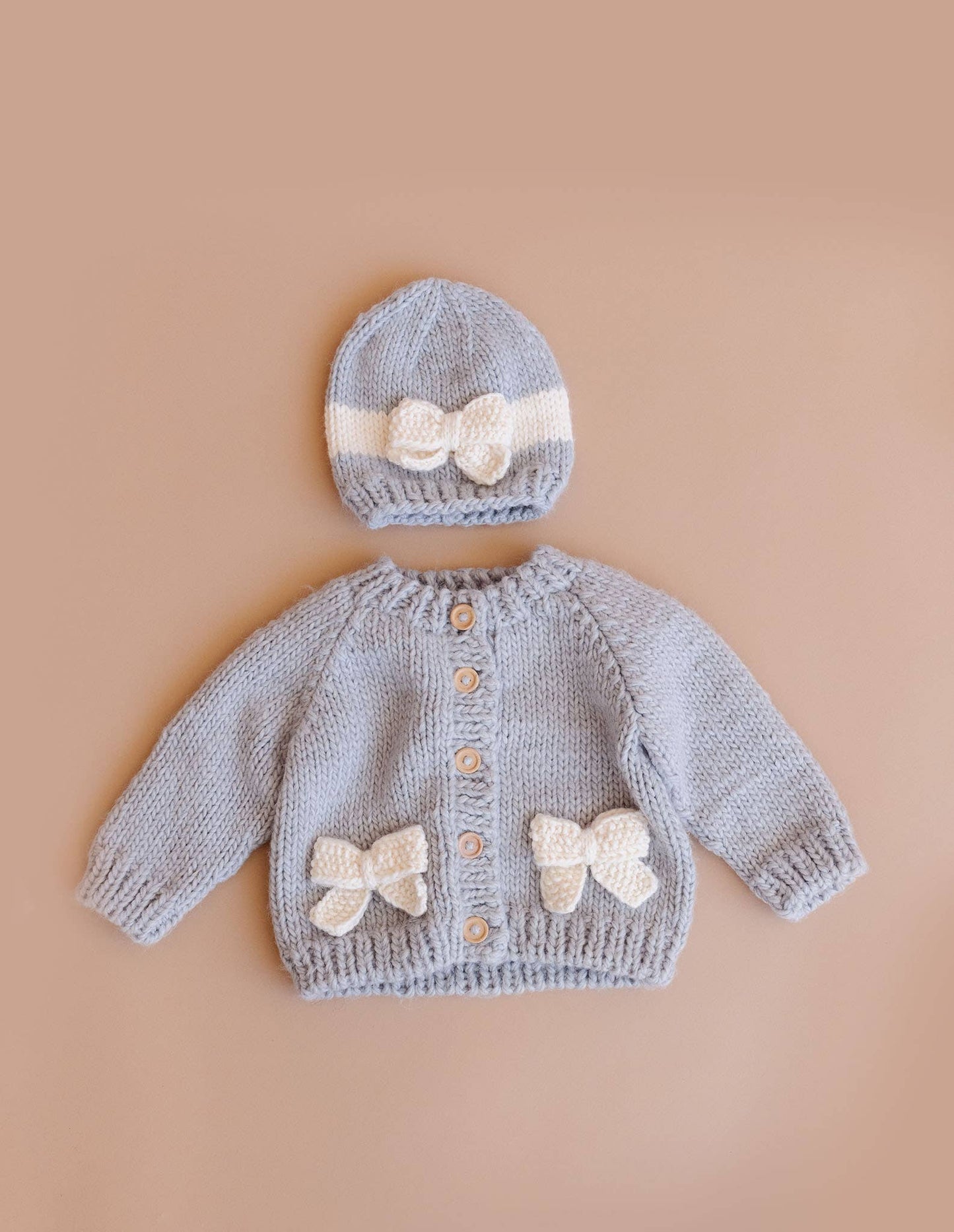 Bow Cardigan Baby Kid Sweater Fall Winter Holiday Christmas