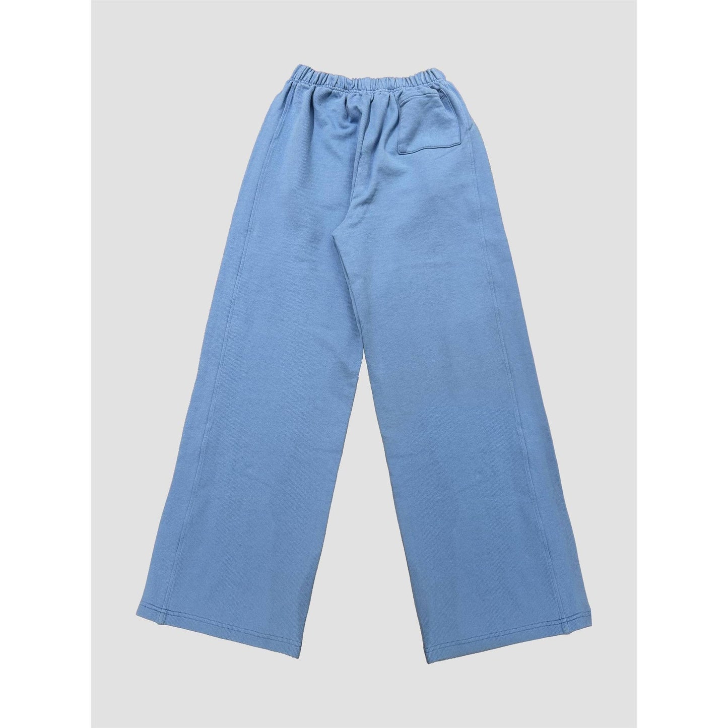 Cotton Terry Wide Pants in Tranquil Blue