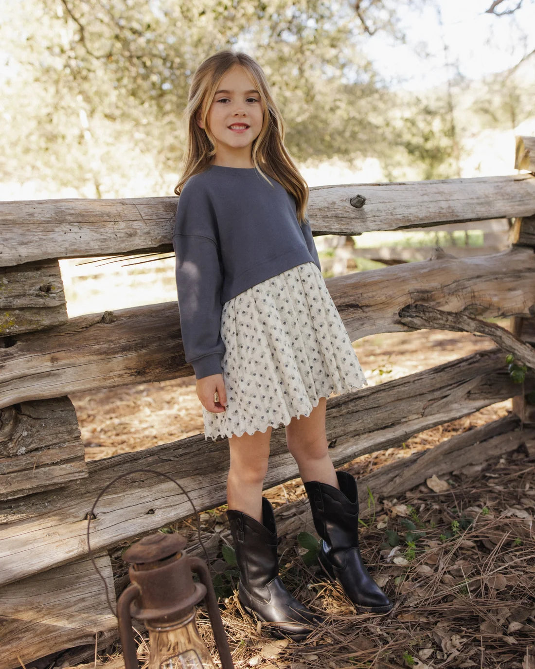 Vintage Fleur Sweatshirt Dress | Rylee + Cru