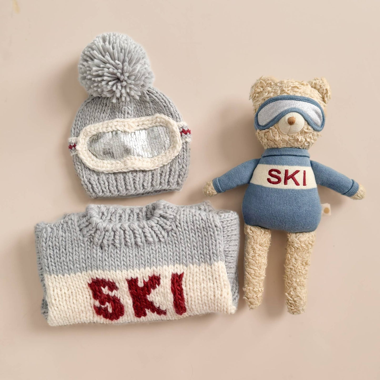 Ski Sweater, Bowie Grey Kids Baby Apparel Winter