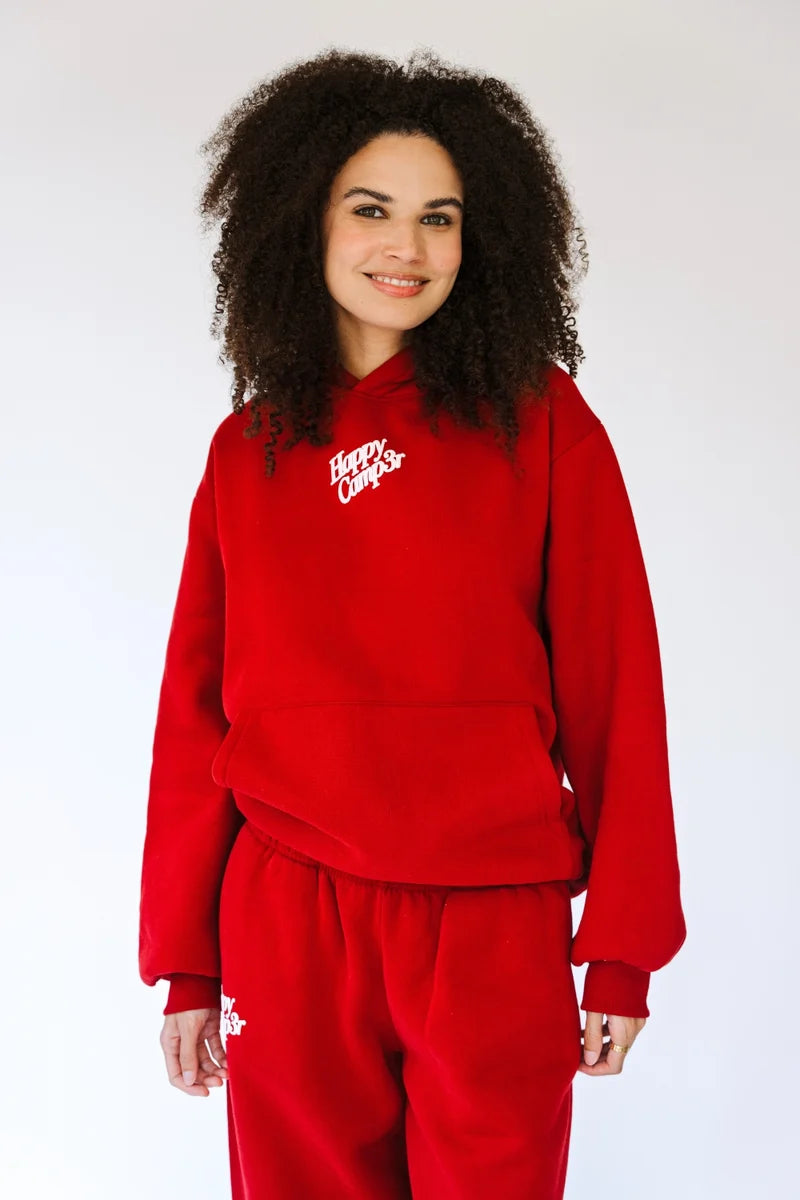 Apple Puff Series Junior Hoodie in Red | Happy Camp3r