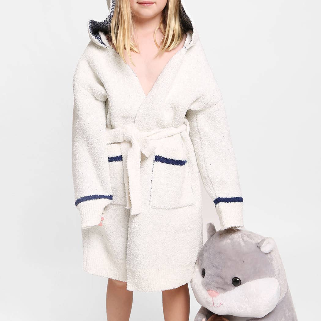 Children's Multi Print Luxury Soft Hooded Robe