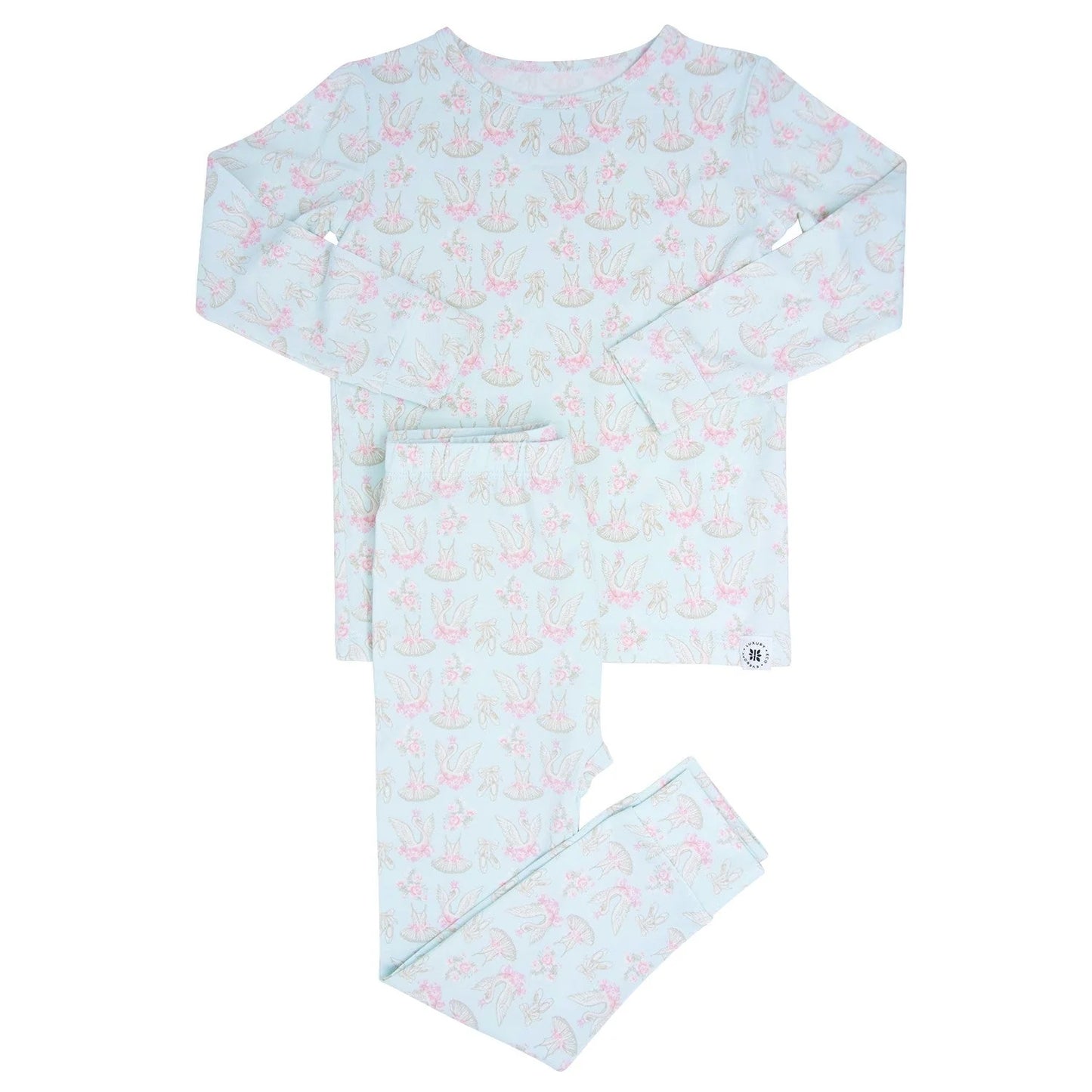 Toddler Pajama Set - Dancing Swans - Sweet Bamboo