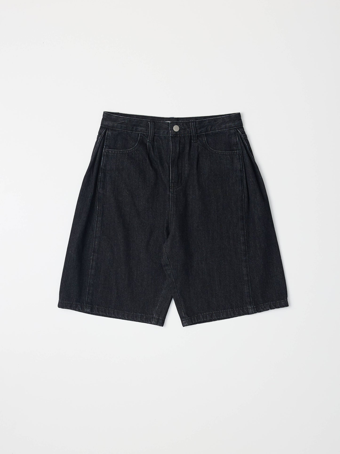 The Juno Shorts | Wide Leg Bermuda Denim Shorts