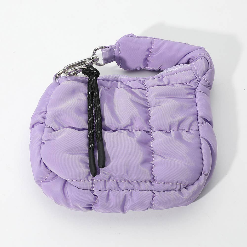 Quilted Puffer Mini Purse Bag / Bag Charm