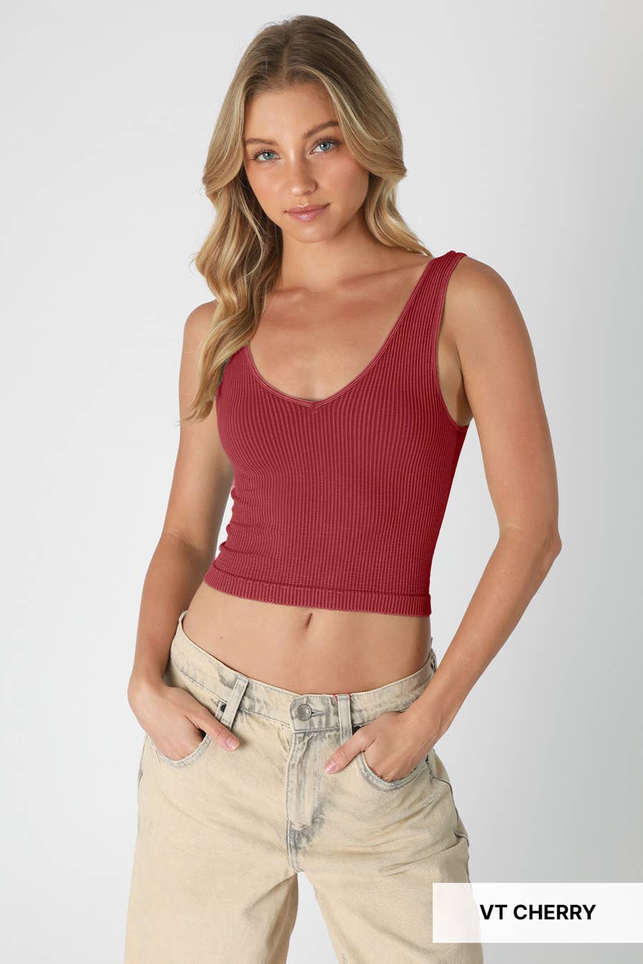 Vintage Reversible Crop Top - Nikibiki