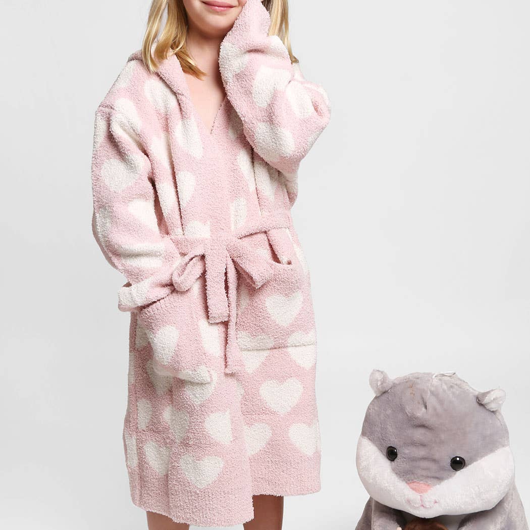Children's Multi Print Luxury Soft Hooded Robe