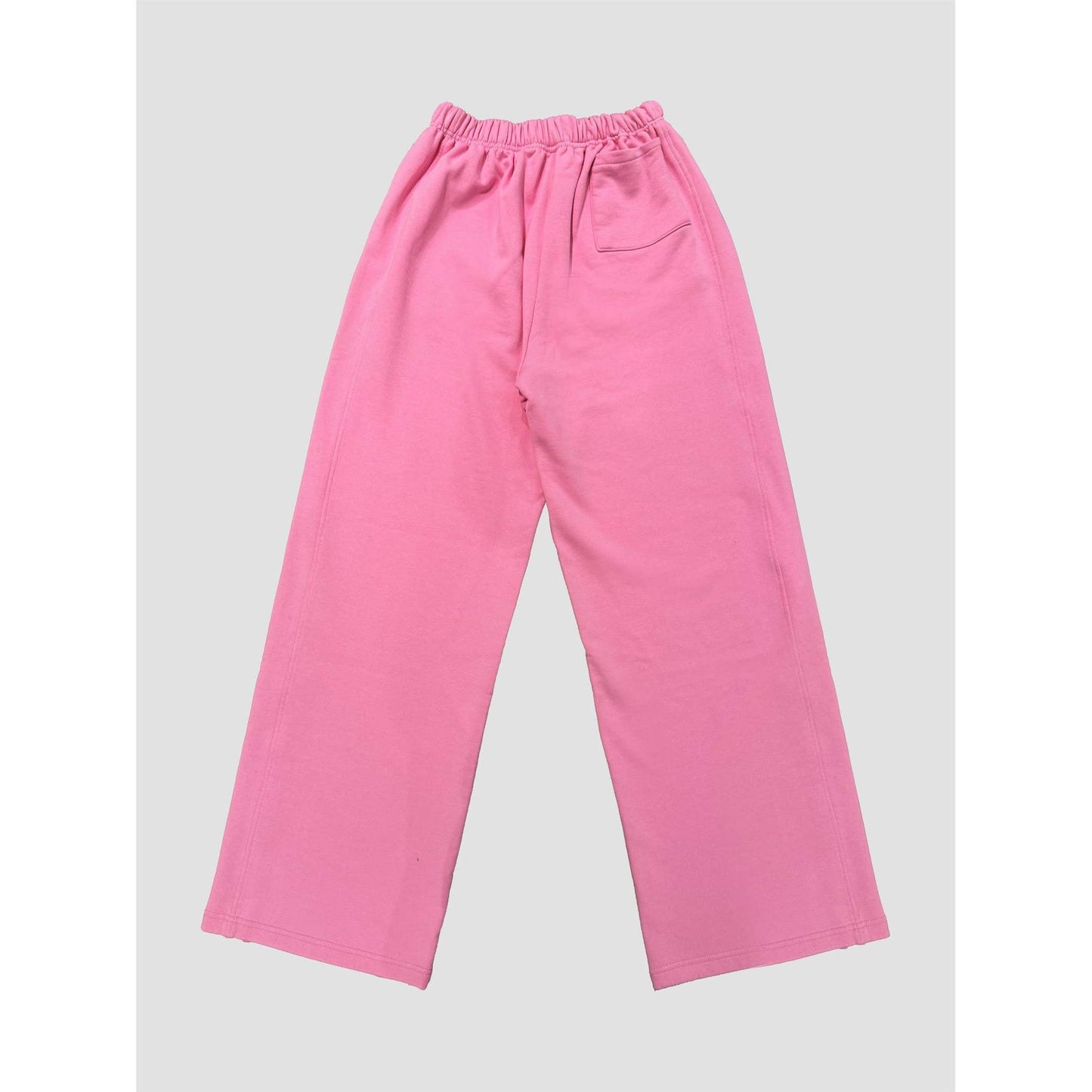 Cotton Terry Wide Pants in Tranquil Blue